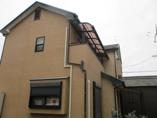 奈良県橿原市南八木町O様邸　外壁塗装・屋根塗装・防水工事 施工前の写真