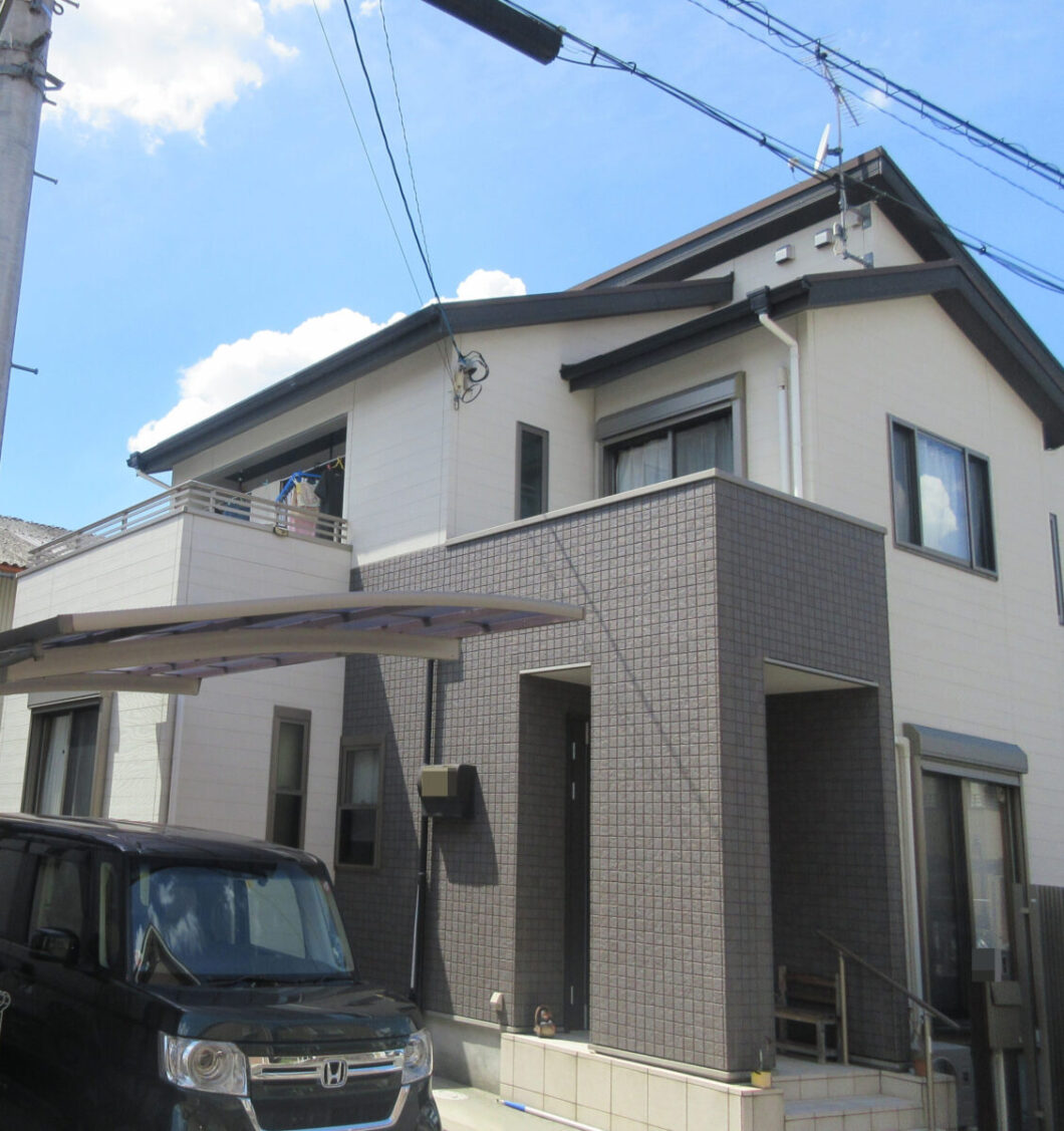 奈良橿原市K様邸　外壁塗装・屋根塗装・防水工事 施工前の写真