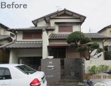 奈良生駒市M様邸　外壁塗装工事 施工前の写真