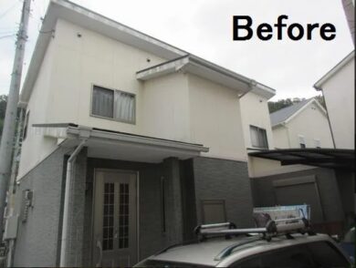 奈良生駒市Y様邸　外壁塗装・屋根塗装工事 施工前の写真