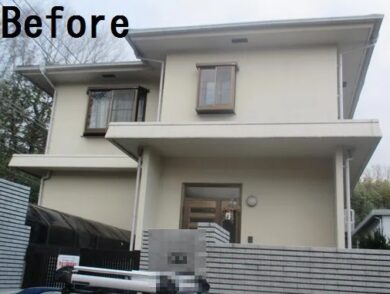 奈良奈良市M様邸　外壁塗装・屋根塗装・防水工事 施工前の写真