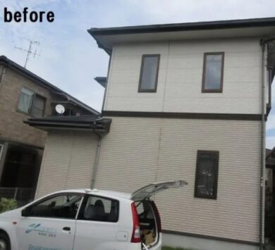 奈良天理市Ｉ様邸　外壁塗装・屋根塗装・外塀塗装工事 施工前の写真