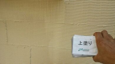奈良奈良市I様　外壁塗装・屋根塗装・防水工事 外壁塗装上塗り