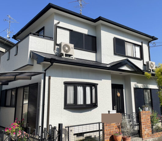 橿原市・田原本の外壁塗装・屋根塗装は実績No.1安心ヨネヤの奈良県のヨネヤで施工したホワイトの家