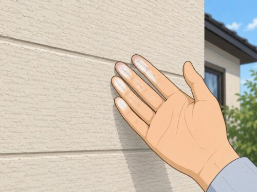 奈良県塗装会社によるチョーキング現象のイラスト画像