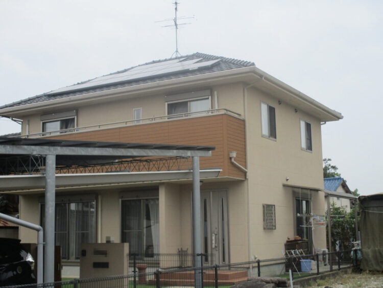 奈良桜井市F様邸　外壁塗装工事 施工前の写真