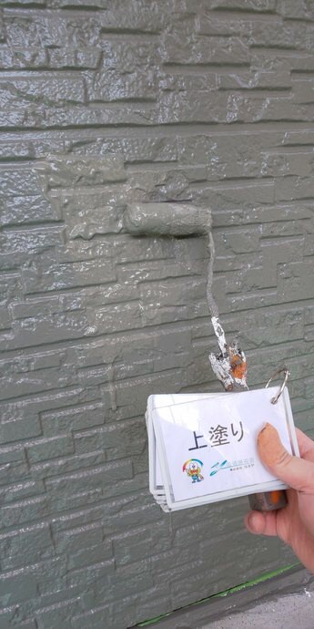 奈良の香芝市の株式会社ヨネヤの外壁塗装と屋根塗装の塗膜の形成