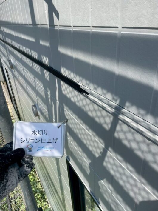 奈良県葛城市葛城ガーデンズ様（2階建てアパートメント）　外壁塗装工事 水切りシリコン仕上げ