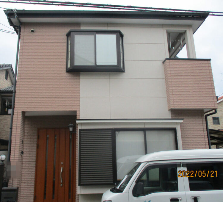 奈良橿原市Y様邸　外壁塗装・防水工事 施工前の写真