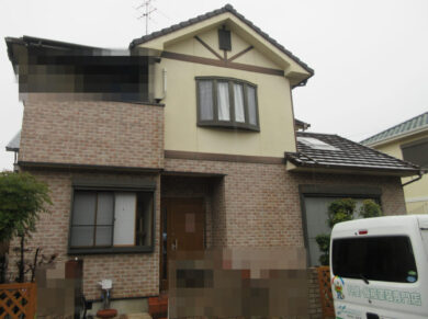 奈良橿原市Y様邸　外壁塗装工事 施工前の写真