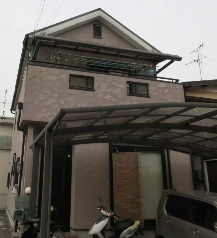 奈良の香芝市の株式会社ヨネヤの外壁塗装と屋根塗装の事例