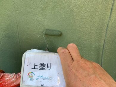 奈良橿原市T様　外壁塗装工事 外壁上塗り