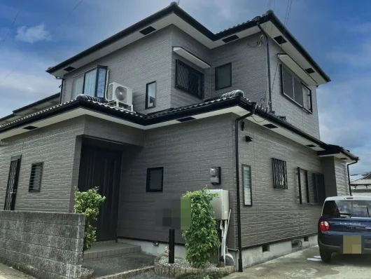 橿原市・田原本町の外壁塗装・屋根塗装は実績No.1安心ヨネヤの天理市のグレーカラーの家