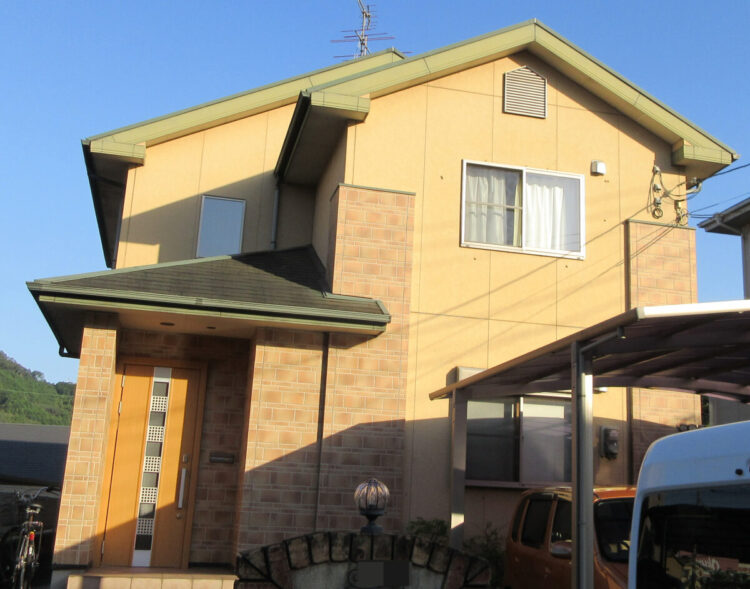 奈良桜井市O様邸　外壁塗装・屋根塗装・防水工事 施工前の写真
