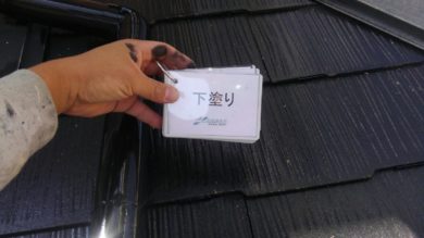 奈良桜井市N様　外壁塗装・屋根塗装 屋根塗装下塗り1回目