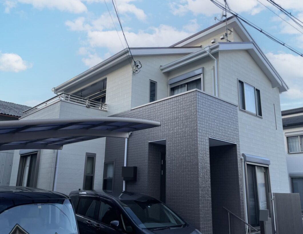 奈良橿原市K様邸　外壁塗装・屋根塗装・防水工事 施工後の写真