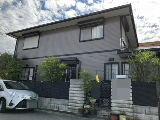 橿原市・田原本町の外壁塗装・屋根塗装は実績No.1安心ヨネヤの天理市のグレージュカラーの家