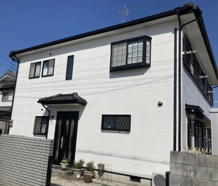 奈良の香芝市の株式会社ヨネヤの外壁塗装と屋根塗装の事例