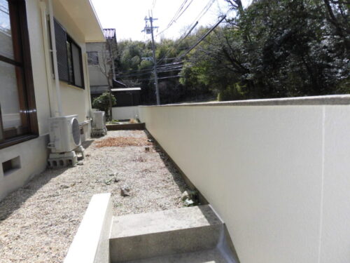 奈良県奈良市左京M様邸　外塀塗装工事