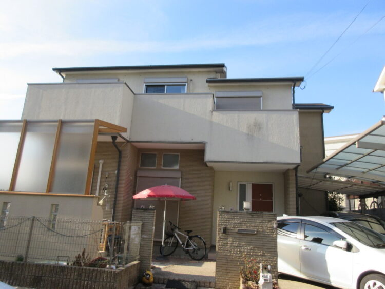 奈良奈良市I様　外壁塗装・屋根塗装・防水工事 施工前の写真