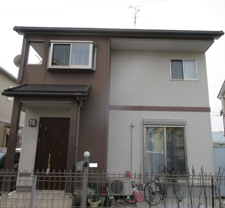奈良奈良市M様邸　外壁塗装・屋根塗装・ベランダ防水工事 施工前の写真