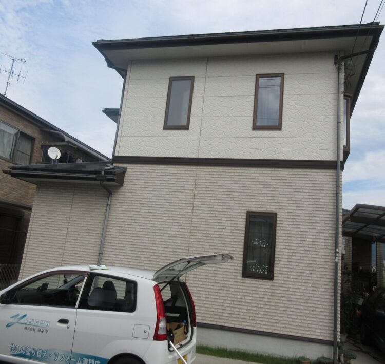 奈良天理市I様　外壁塗装・屋根塗装・外塀塗装・防水工事 施工前の写真