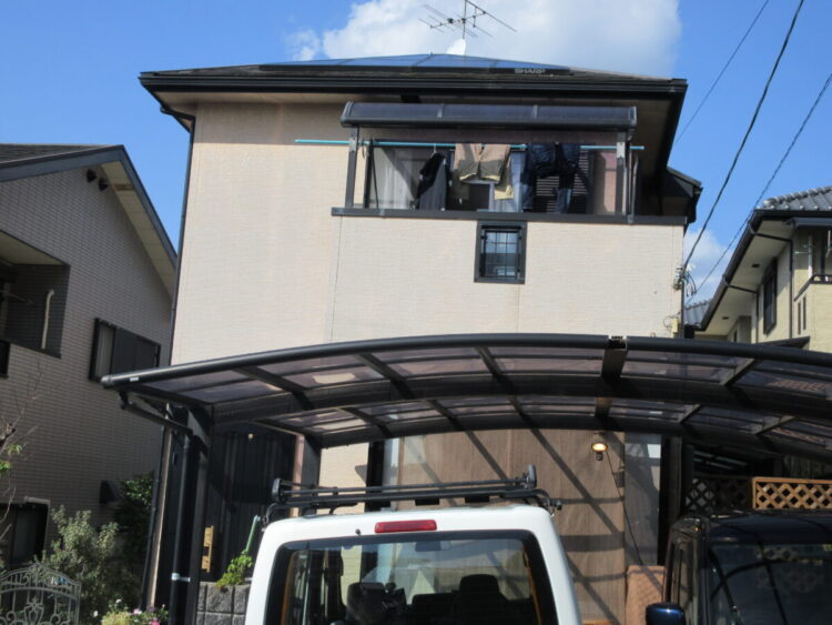 奈良生駒市K様　外壁塗装・屋根塗装・防水工事 施工前の写真