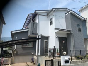 奈良生駒市　N様邸　外壁塗装・屋根カバー工法・ベランダ防水工事・外塀塗装
