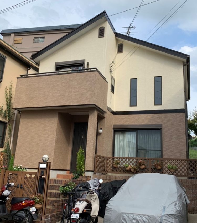 奈良奈良市U様邸　外壁塗装・屋根塗装・ベランダ防水工事 施工後の写真