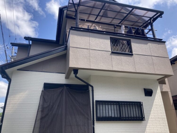 奈良生駒市K様邸　外壁塗装・屋根塗装・防水工事 施工後の写真