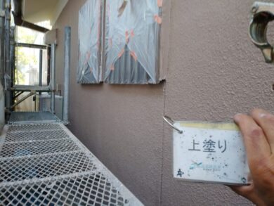 奈良磯城郡川西町M様邸　外壁塗装工事 外壁上塗り