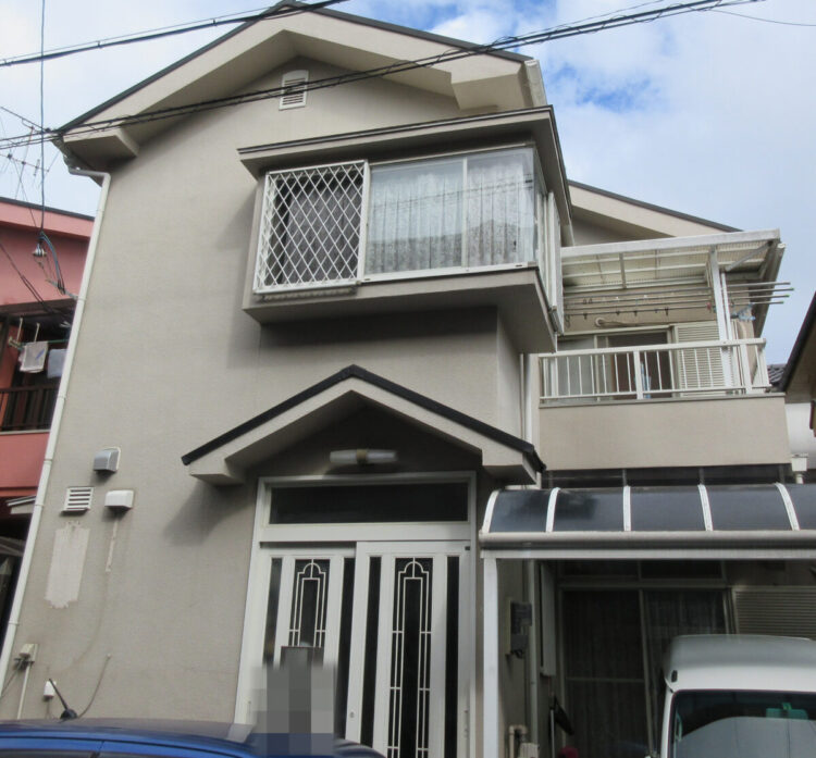 奈良天理市T様邸　外壁塗装・屋根塗装・防水工事 施工前の写真