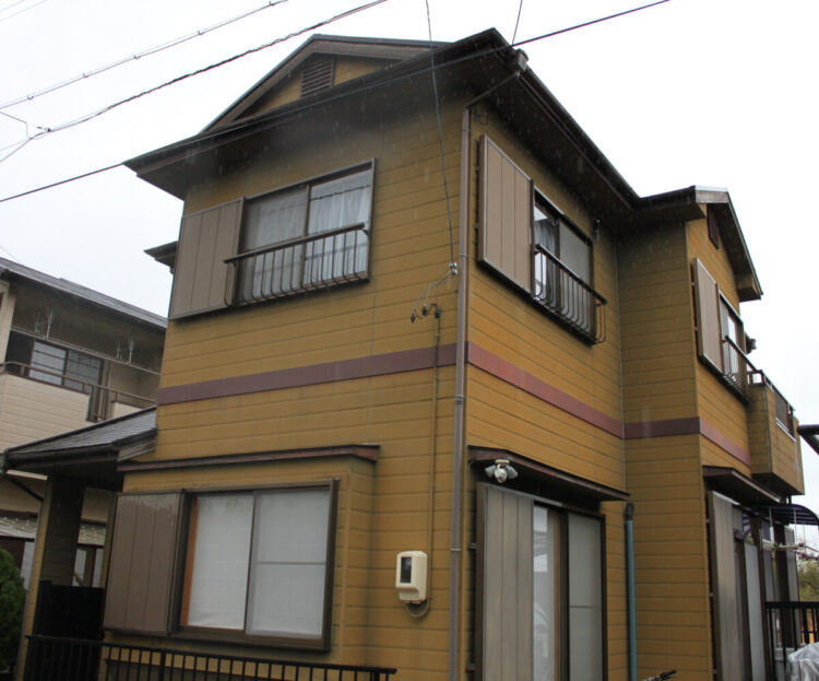奈良県橿原市S様邸　外気塗装工事 施工前の写真