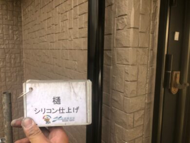 奈良天理市Y様邸　外壁塗装工事 樋シリコン仕上げ