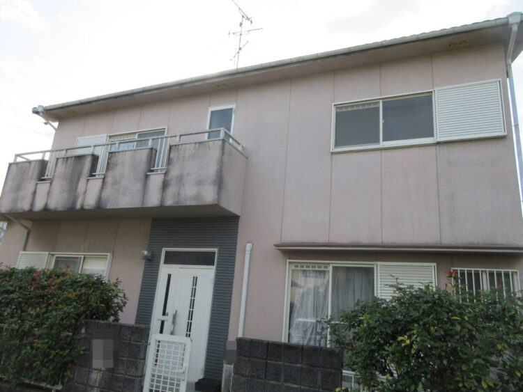 奈良大和郡山市T様邸　外壁塗装・屋根塗装・防水工事 施工前の写真