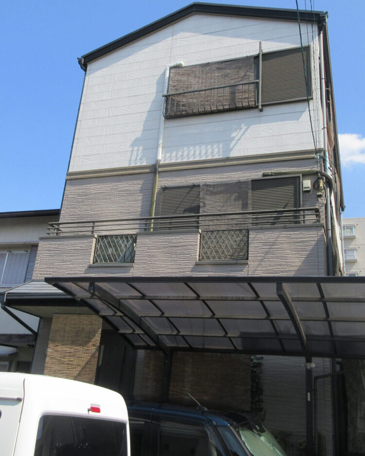奈良橿原市H様邸　外壁塗装・防水工事 施工前の写真