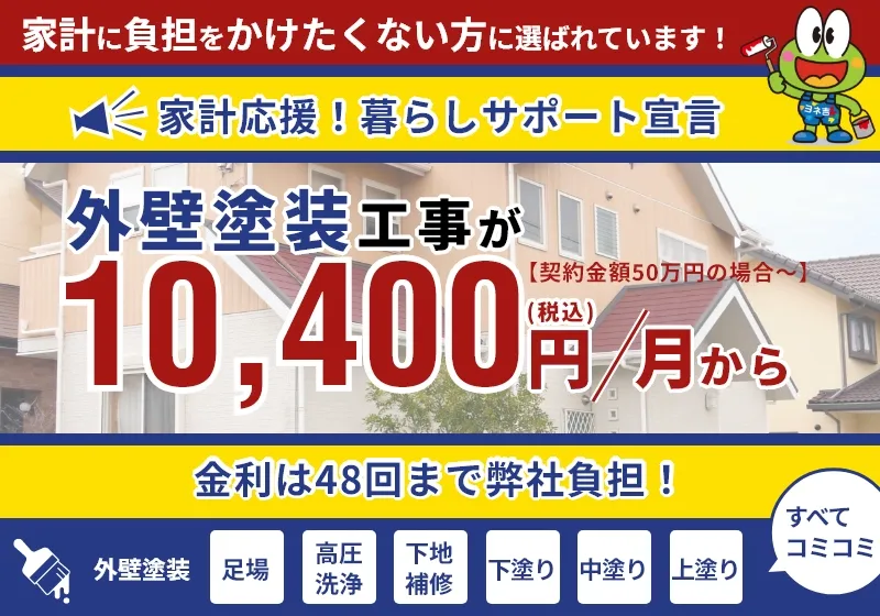 外壁塗装月々支払いプラン