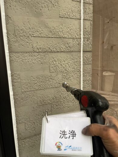 奈良奈良市K様邸　外壁塗装・屋根塗装工事 洗浄