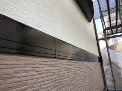 奈良奈良市U様邸　外壁塗装・屋根塗装・ベランダ防水工事 帯フッ素仕上げ