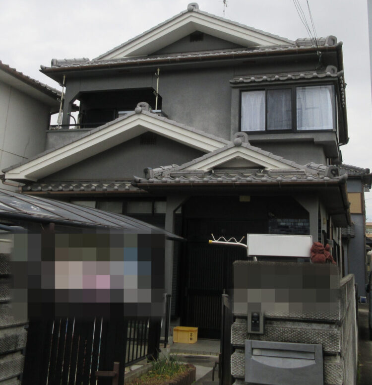 奈良橿原市Y様邸　外壁塗装・屋根塗装工事 施工前の写真