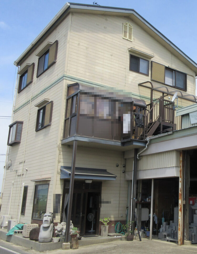 奈良磯城郡田原本町I様邸　外壁塗装・屋根塗装工事 施工前の写真