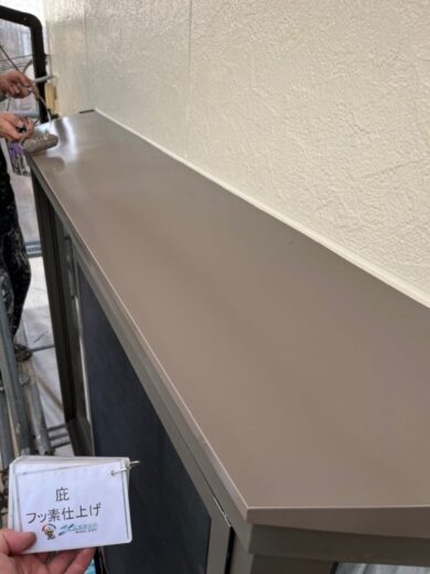 奈良奈良市A様邸　外壁塗装・屋根塗装・防水工事 庇フッ素仕上げ