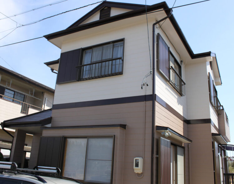 奈良県橿原市S様邸　外気塗装工事 施工後の写真