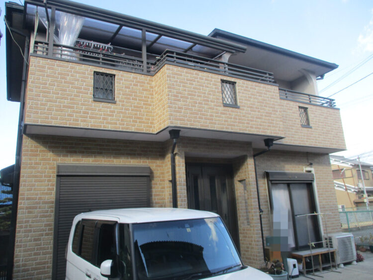 奈良橿原市I様邸　外壁塗装・屋根塗装・防水工事 施工前の写真