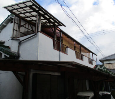 奈良田原本町M様邸　外壁塗装工事 施工前の写真