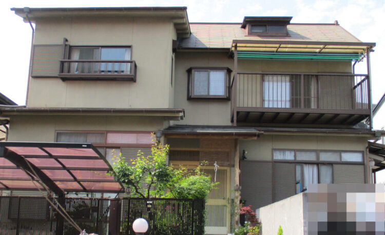 奈良五條市N様邸　外壁塗装・屋根塗装工事 施工前の写真