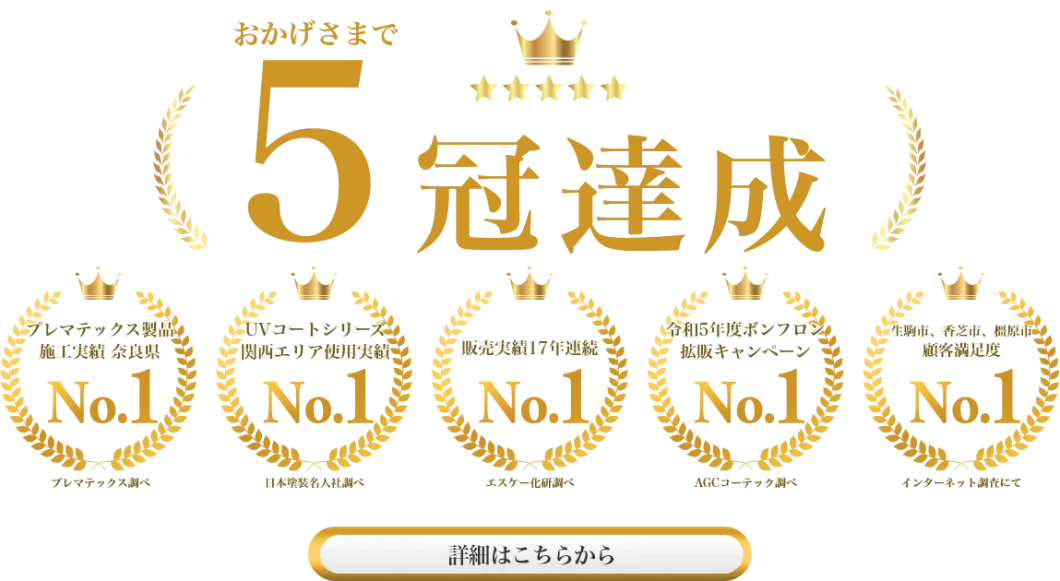 おかげさまで5冠達成